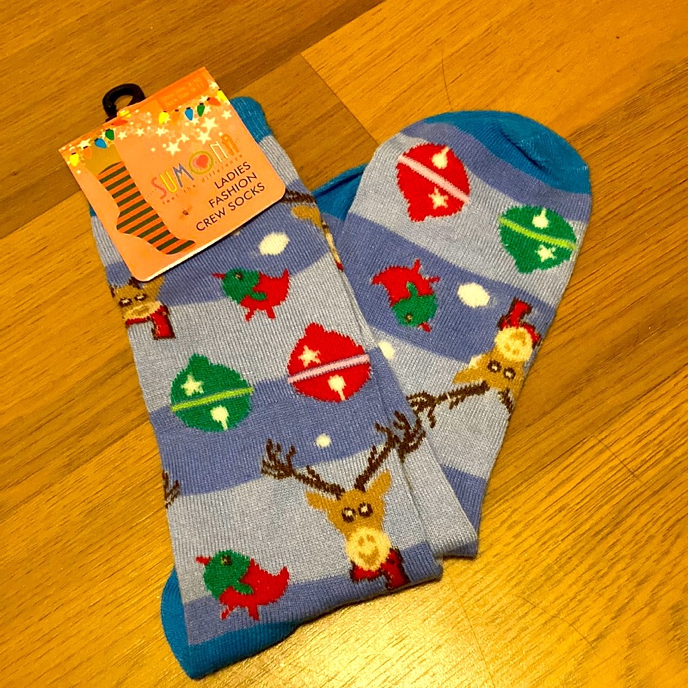 Sumona ladies fashion crew socks! So festive!